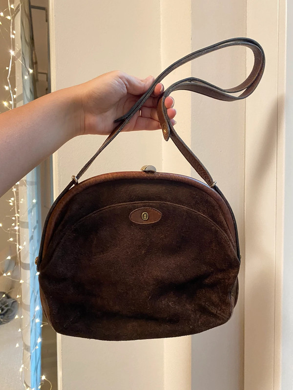 Goldpfeil Caracciola Vintage Ledertasche Schultertasche