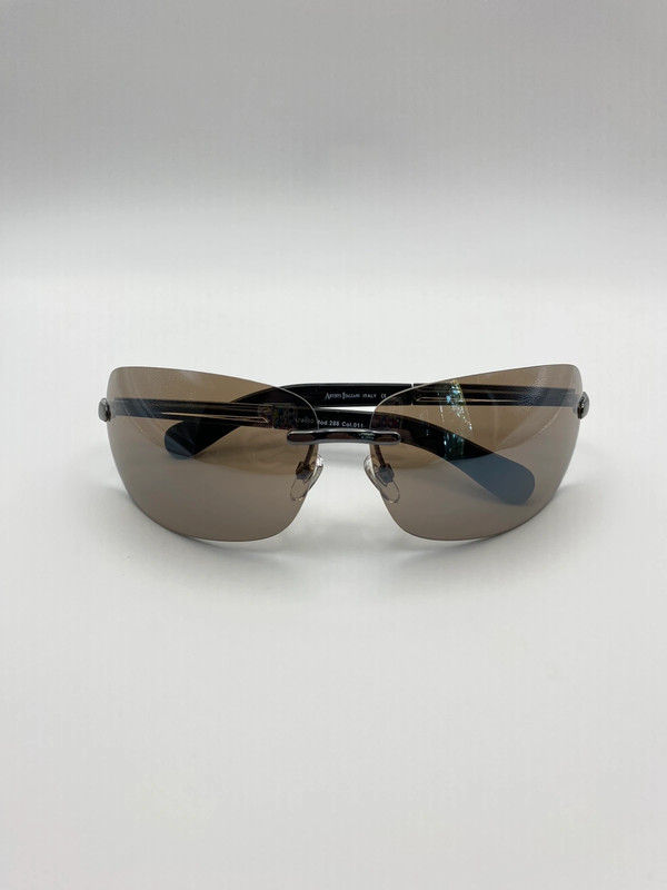 Vintage Y2K Sonnenbrille mit Braunen getönten Gläsern