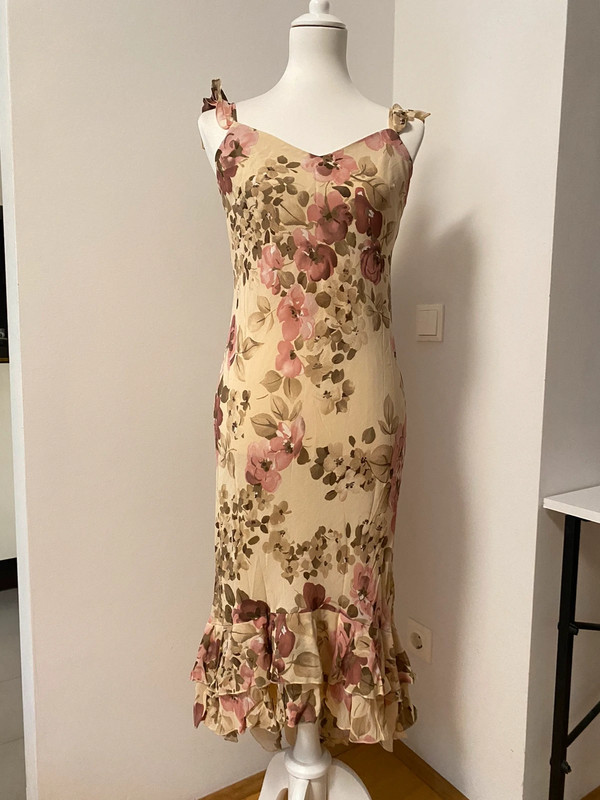 Vintage Kleid von Yessica mit Blumenmuster und Rüschen, Y2K 2000er Stil