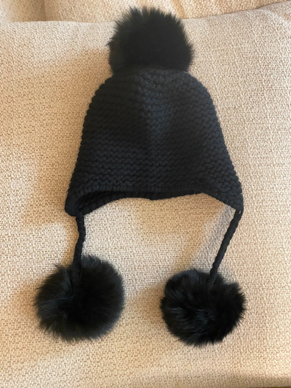 Inverni Strickmütze mit Bommel und Ohrenklappen, Kaschmir-Beanie