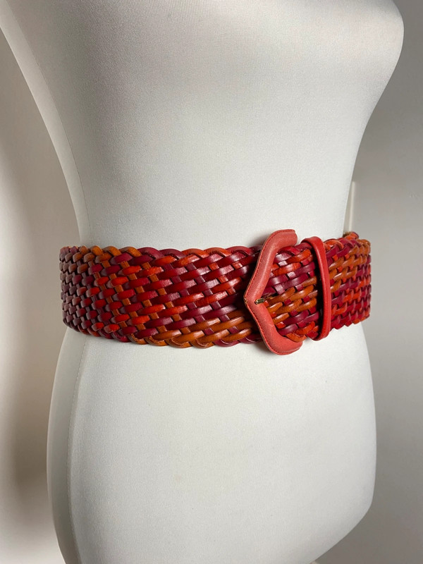 Vintage-Gürtel aus Leder mit Weave-Design von Vintage Love