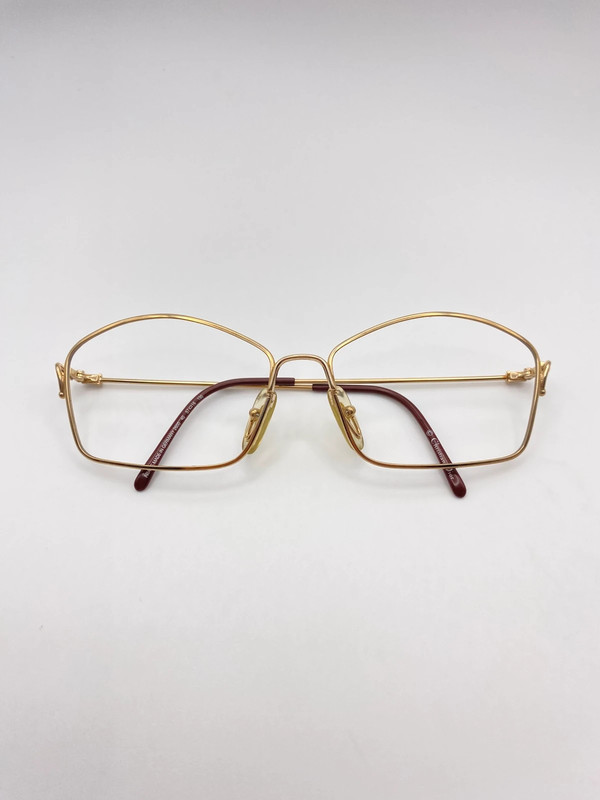Vintage Christian Dior 80er Fünfeckiges Brillengestell, Ohne Gläser