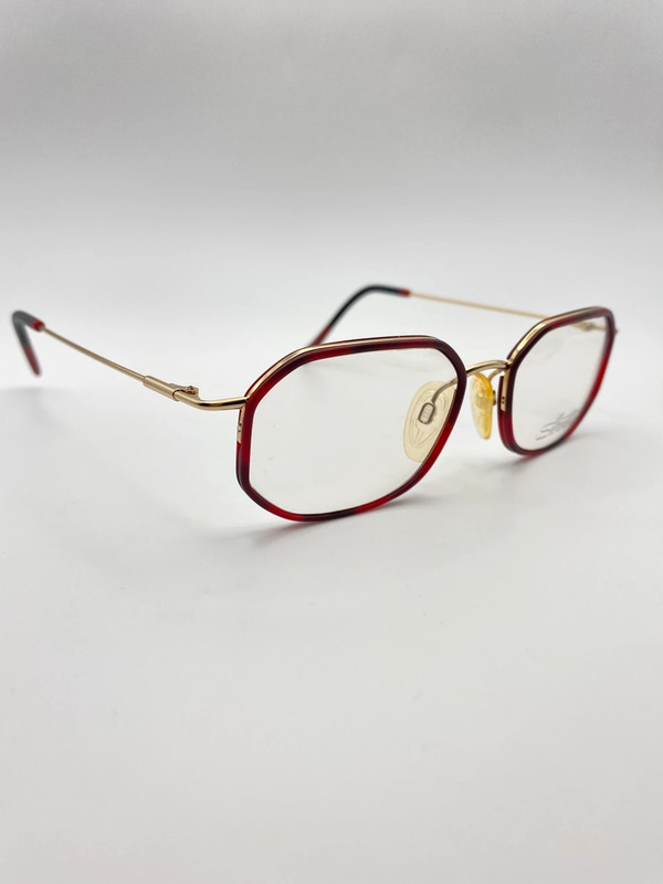 Silhouette Vintage Brille Eckig Gestell mit Patent-Design