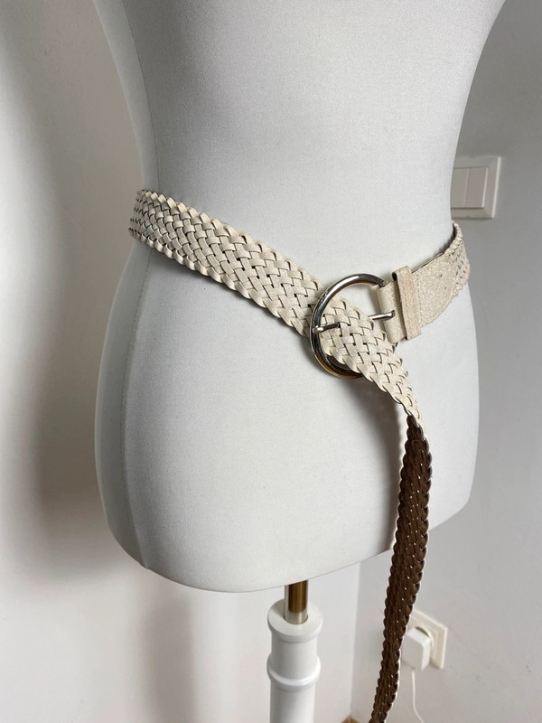 Vintage Love Y2K Style Braided Glitter Belt with Adjustable Fit