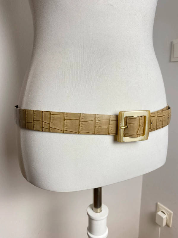 Vintage-Stil Gürtel mit Lederoptik, Verstellbar, Größe 95