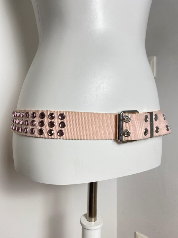 MNG Y2K Stil Taillengürtel mit Strasssteinchen, 00er/90er Modetrend, verstellbar