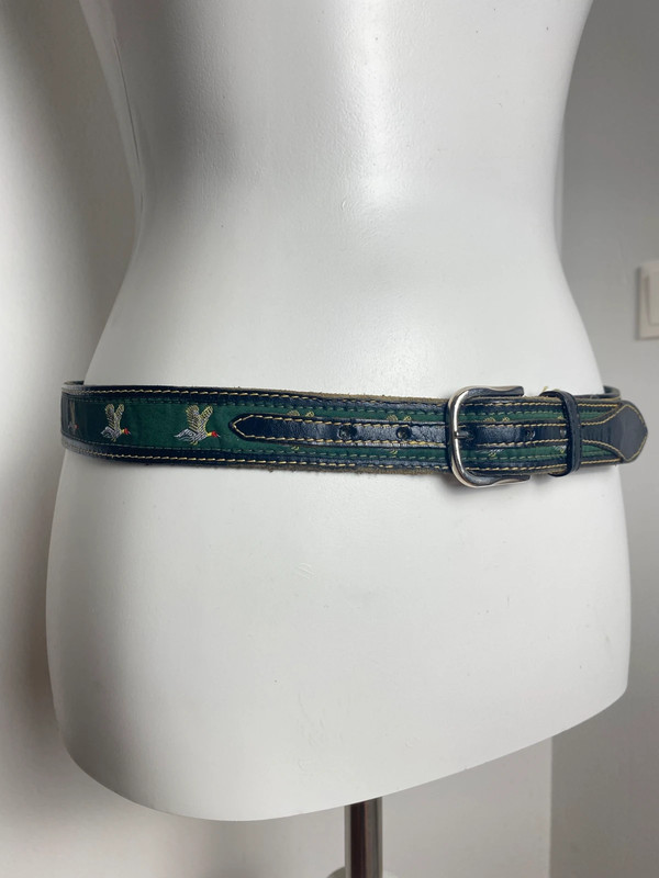 Vintage Stil Trachten Gürtel mit Enten-Detail verstellbar