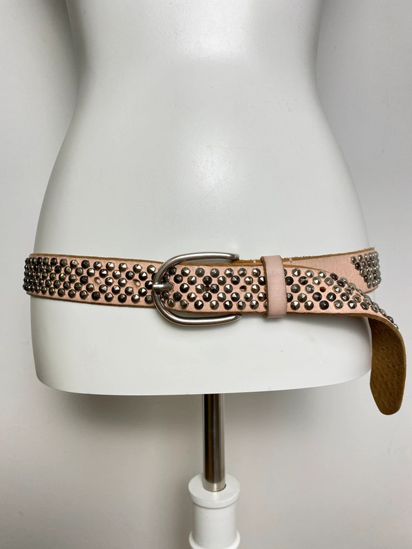 Cowboysbelt Ledergürtel mit Nietenbesatz