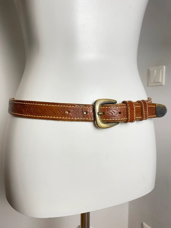 Vintage Leder Gürtel im Western-Style von Vintage Love, Größe 80