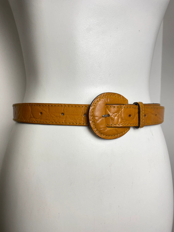 Vintage Ledergürtel von Sunbelt Größe M 70/75 mit Rundschließe