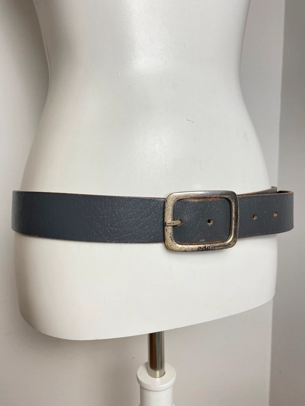 edc Ledergürtel Grau Größe 90 Vintage Casual Accessoire