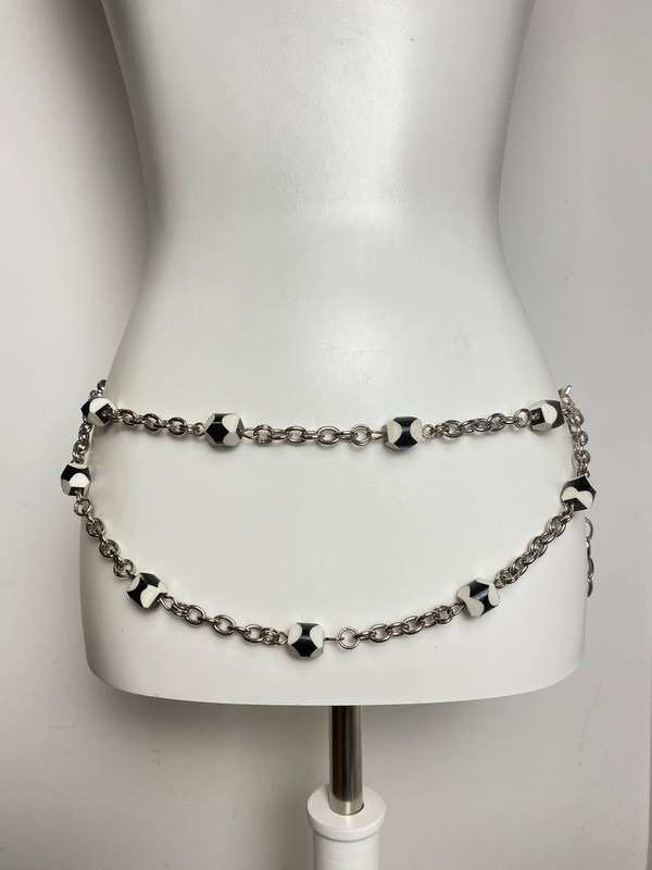 Vintage Love Y2K Stil Kettengürtel mit Perlen