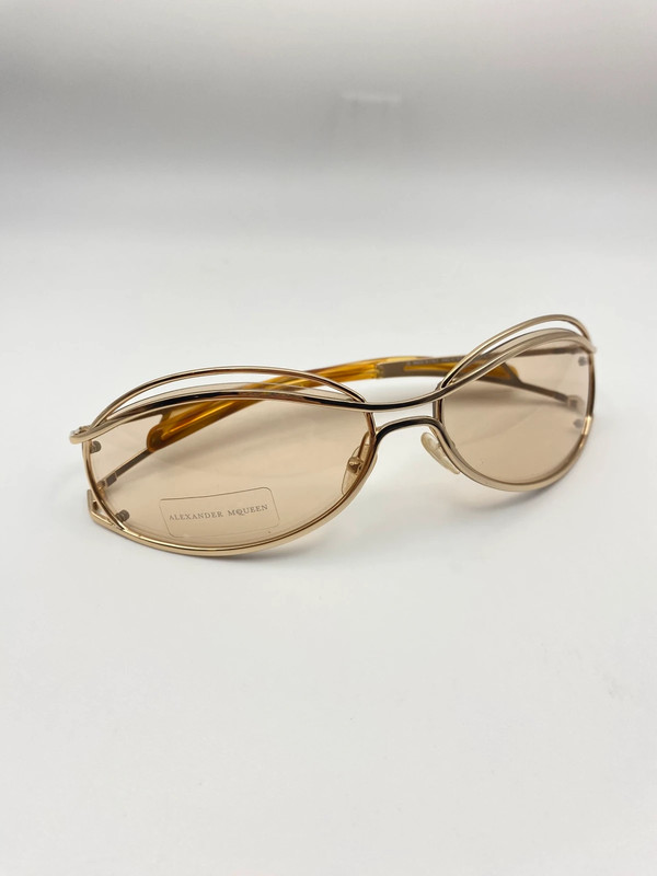 Alexander McQueen Sonnenbrille 2000er Y2K Stil NOS