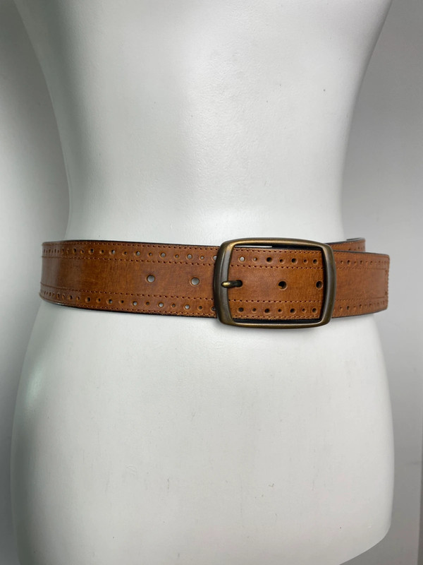 GAP Ledergürtel in Braun mit Metall-Schnalle, Größe 75