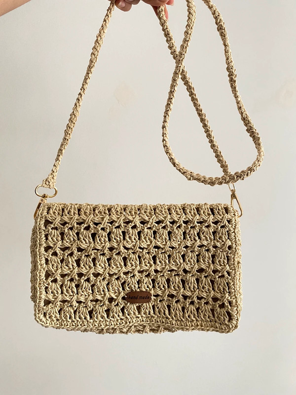 Handgemachte Häkel-Minip Tasche für den Sommer